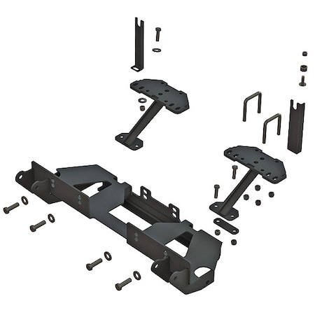 Fisher Mounting Kit, Steel, Black, 28" L, 10" H 35133-1