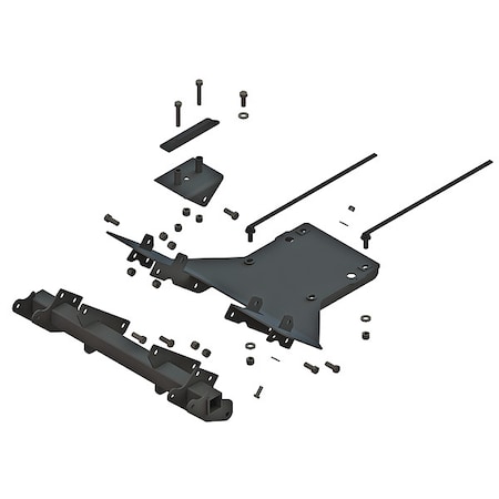 Fisher Mounting Kit, Steel, Black, 42" L, 10" H 35154