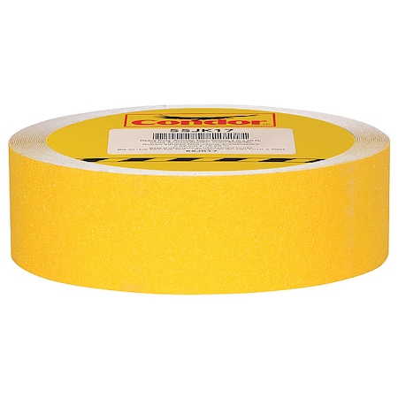 Condor Anti-Slip Tape 46 Grit Size, 2 in W x 60 ft L, 0.03 in Thick GRAN15288
