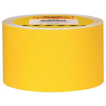 Condor Anti-Slip Tape 46 Grit Size, 4 in W x 60 ft L, 0.03 in Thick GRAN15289
