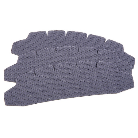 MSA SAFETY Sweatband, Polyester, Gray 10194761