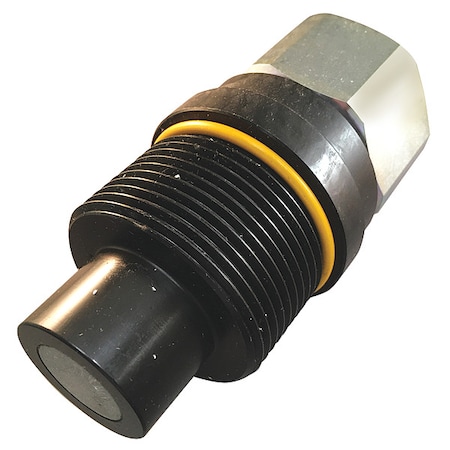 Eaton Aeroquip Hydraulic Quick Connect Hose Coupling, Steel Body, Push-to-Connect Lock, 9/16"-18 Thread Size FD96-1005-06-04