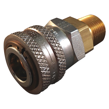 Hansen Hydraulic Quick Connect Hose Coupling, Steel Body, Push-to ...