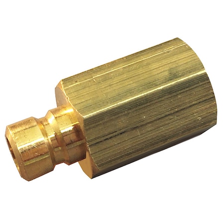 Hansen Hydraulic Quick Connect Hose Coupling, Brass Body, Push-to-Connect Lock, 3/8"-18 Thread Size FTP353F