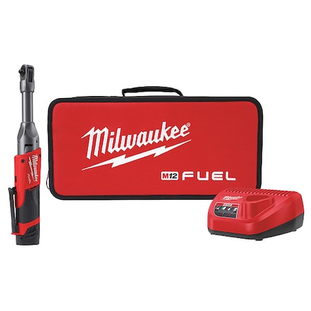 Milwaukee Tool M12 FUEL™ Cordless 1/4" Extended Reach Ratchet Kit 2559-21