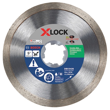 Bosch Diamond Blade, 7/8" Arbor Size DBX543S