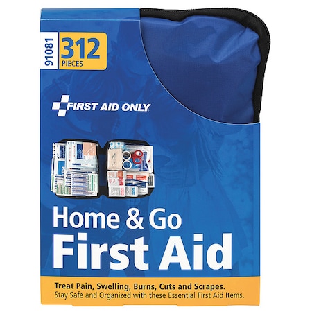 First Aid Only First Aid Kit and Housing, Nylon 312 Components, 50 People Served 91081