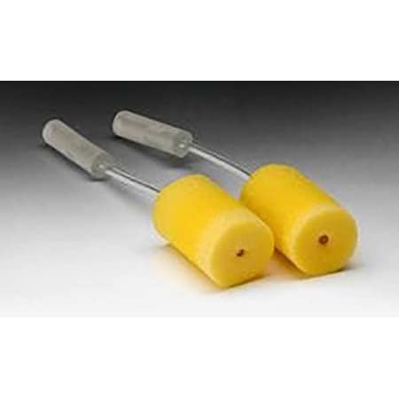 3M E-A-R E-A-R(TM) Classic(TM) Disposable Foam Probed Test Ear Plugs, Cylinder Shape, 29 dB, Yellow, 50 PK 393-2003-50