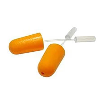 3M E-A-R 3M(TM) Disposable Foam Probed Test Ear Plugs, Bullet Shape, 29 dB, Orange, 50 PK 393-2010-50