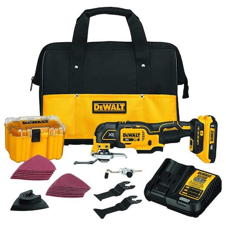 Dewalt 20V MAX* XR(R) Brushless Cordless 3-Speed Oscillating Multi-Tool Kit (2.0 Ah Battery) DCS356D1