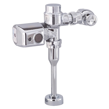 Zurn Automatic Flush Valve, 1.6 gpf gpf, Polished Chrome, 3/4 in, 1 1/2 in Spud Coupling ZER6203-WS1.0001