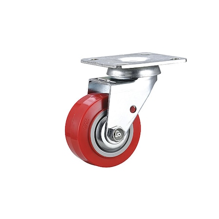 Zoro Select Plate Caster, Swivel, Polyurethane 55KJ60