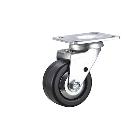 Zoro Select Plate Caster, Swivel, Phenolic 55KJ66
