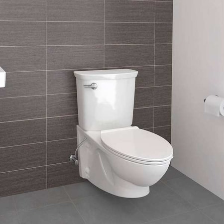 AMERICAN STANDARD Wall Mount Gravity Toilet Bowl, 1.28 gpf, Elongated Bowl, ADA Compliance, Antimicrobial, White 3447101.020