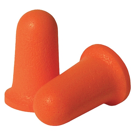 CONDOR Disposable Uncorded Ear Plugs, Bell Shape, 33 dB, 200 Pairs, Orange 55KN50