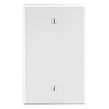 HUBBELL Blank Box Mount Wall Plate, Number of Gangs: 1 Plastic, Smooth Finish, White PJ13W