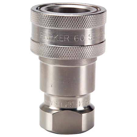 Parker Quick Connect, Socket, 1/4", 1/4"-18 SH2-62Y