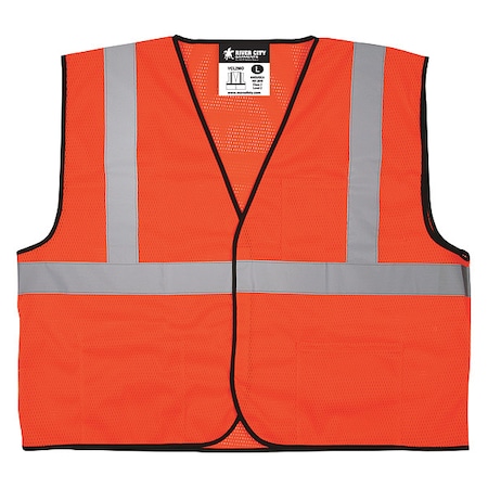 Mcr Safety High Visibility Vest, 3XL Size, Unisex VCL2MOX3