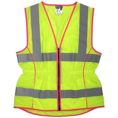 Mcr Safety High Visibility Vest, L Size, Women LVCL2MLL