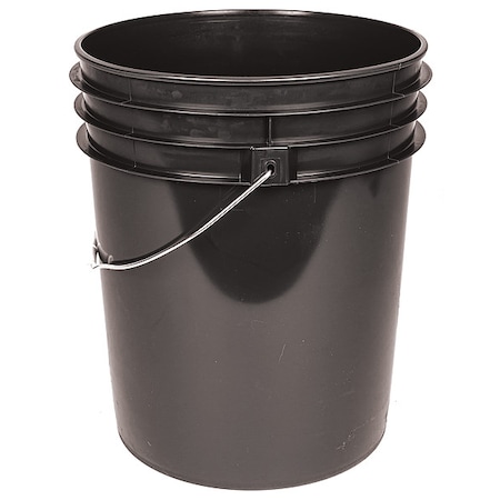 Basco 5 gal Round Storage Pail, Brown, High Density Polyethylene ROP2150BR-M