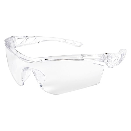 Mcr Safety Checklite (CL4), Safety Glasses, Uncoated, Polycarbonate Lens, Clear Frame, Frameless CL400