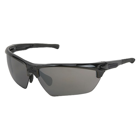 Mcr Safety Dominator (DM3), Safety Glasses, Uncoated, Polycarbonate Lens, Black Frame, Half Frame, Polarized DM1337BZ