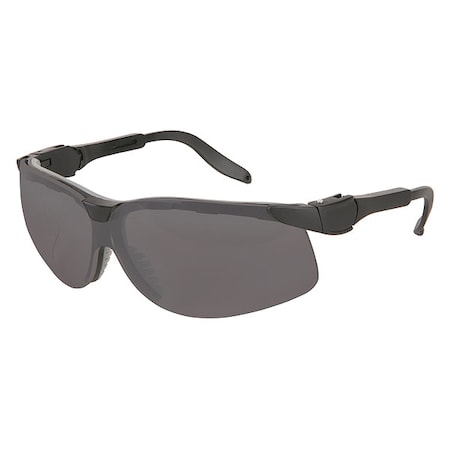 Mcr Safety Klondike (KD5), Safety Glasses, Anti-Fog, Gray Lens, Black Frame, Half-Frame KD512AF