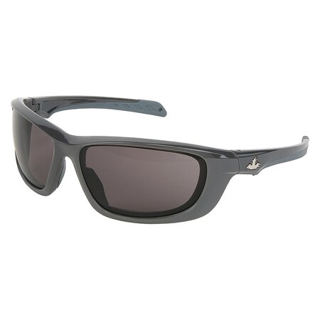 Mcr Safety Swagger (UD1), Safety Glasses, MAX3 Anti-Scratch, Gray Lens, Gray Frame, Full-Frame UD112P