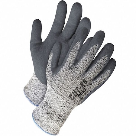 Bdg Cut-Resistant Coated Gloves, Cut Level A6 , Dipped , Nitrile , Textured , L 1 PR 99-1-9626-9