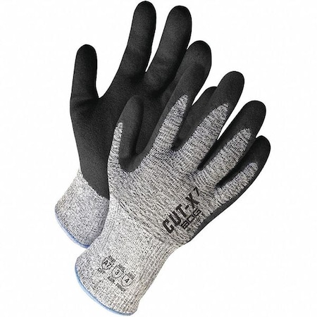 Bdg Cut-Resistant Coated Gloves, Cut Level A7 , Nitrile , Sandy , 2XL 1 PR 99-1-9627-11-K