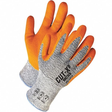 Bdg Cut-Resistant Coated Gloves, Cut Level A8 , Dipped , Nitrile , Sandy , 2XL 1 PR 99-1-9628-11