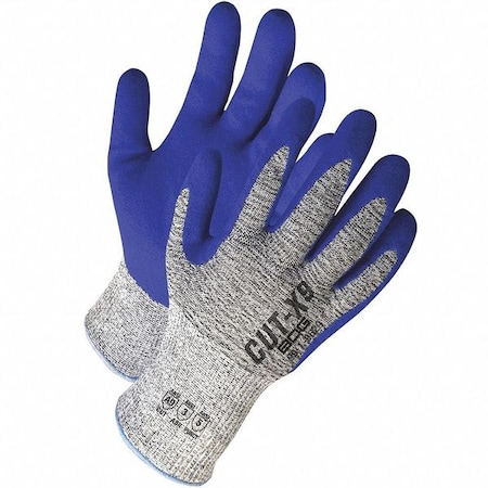 Bdg Cut-Resistant Coated Gloves, Cut Level A9 , Dipped , Nitrile , Sandy , L 1 PR 99-1-9629-9