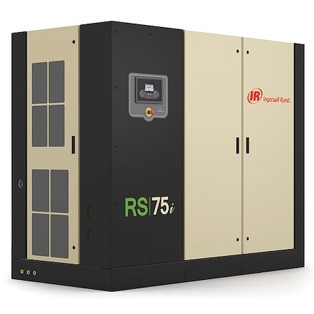 Ingersoll-Rand Rotary Screw Air Compressor, 55 kW, 360cfm RS55I