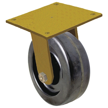 Zoro Select Plate Caster, Rigid, Phenolic, 6 1/2"H P21R-PH050R-16-YZ