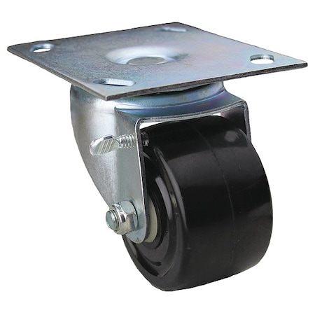 Zoro Select Plate Caster, Swivel, Phenolic, 3 7/8"H P10S-PH030R-14-SB-001