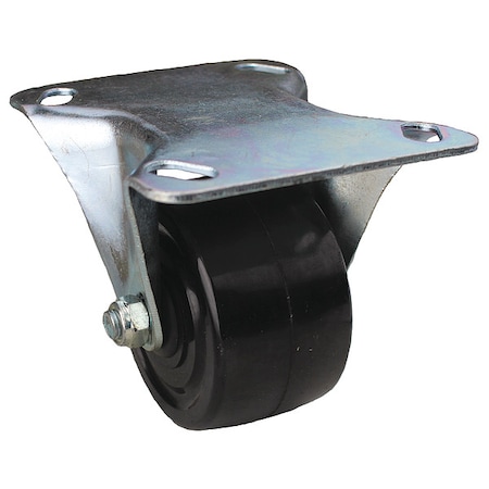 Zoro Select Plate Caster, Rigid, Phenolic, 3 7/8"H P10R-PH030R-14-001