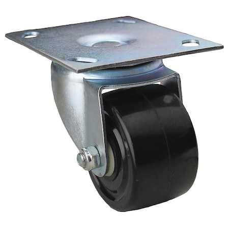Zoro Select Plate Caster, Swivel, Phenolic, 3 7/8"H P10S-PH030R-14-001