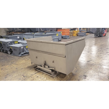 ZORO SELECT Self-Dumping Hopper, SS, 22-1/4" H 2577SS