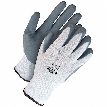 Bdg Coated Gloves, Foam Nitrile, Smooth, Palm, Not Rated Abrasion Level, White, 2XL (11) 1 PR 99-1-9800-11-K