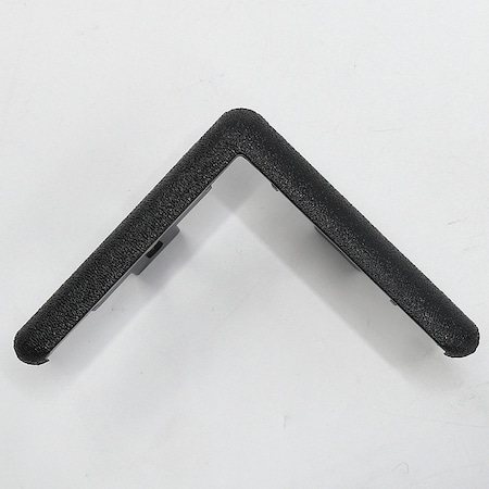 Acrovyn End Cap, Black, PETG, 3 in Leg W SM20MCAP108N