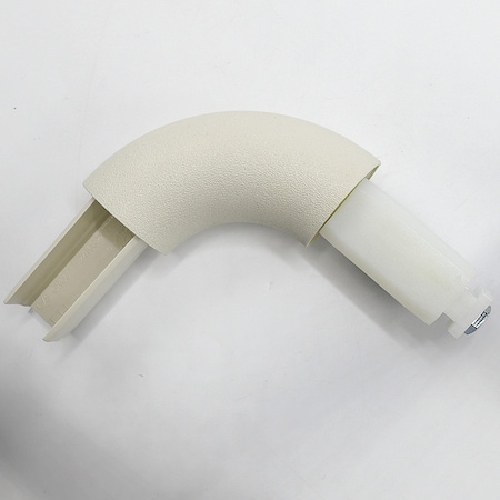 Acrovyn Handrail Corner, Eggshell, PETG, 1 1/2 in H 6CIS100N