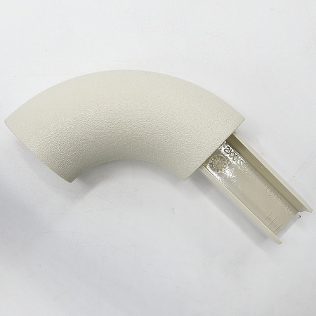 Acrovyn Handrail Return, Left, Eggshell, PETG 6CCAPL100N