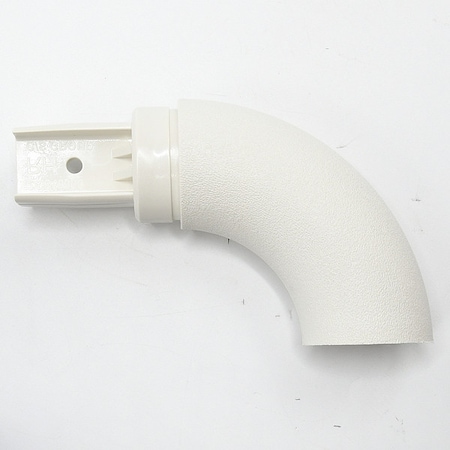 Acrovyn Handrail Return, Right, Mission White, PETG HRO6CAPR933N