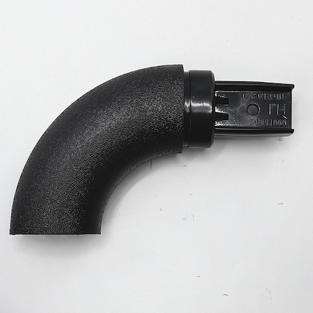 Acrovyn Handrail Return, Left, Black, PETG HRO6CAPL108N