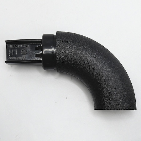 Acrovyn Handrail Return, Right, Black, PETG HRO6CAPR108N