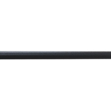 Acrovyn Handrail, Black, PETG, 4 1/2 in H, 20 ft L 6C108N