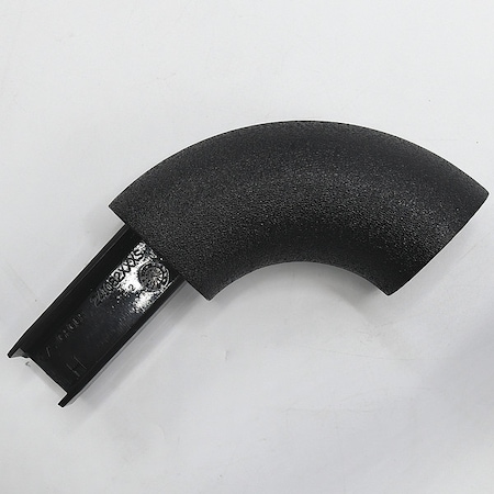 Acrovyn Handrail Return, Right, Black, PETG 6CCAPR108N