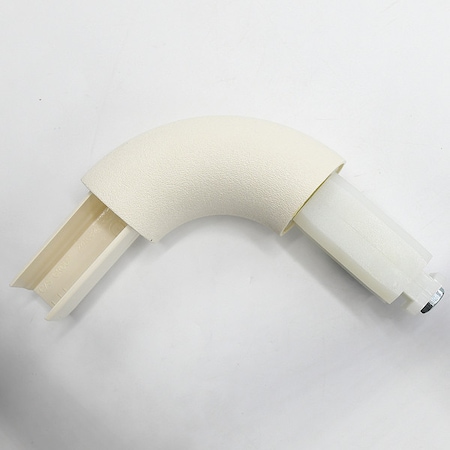 Acrovyn Handrail Corner, Parchment, PETG, 1 1/2in H 6COS253N