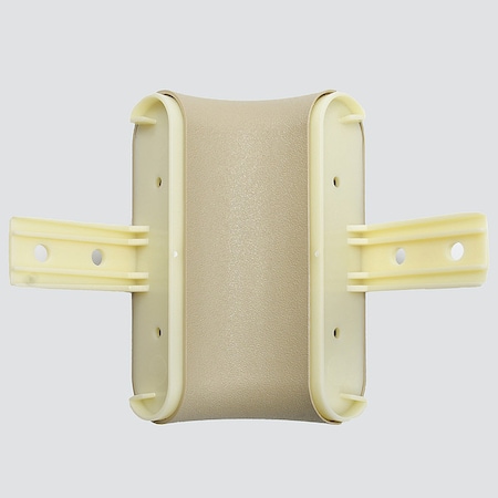 Acrovyn Handrail Corner, Beige, PETG, 5 1/2 in H 4CIS103N