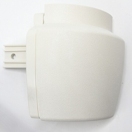 Acrovyn Handrail Return, Right, Mission White, PETG HRB20CAPR933N